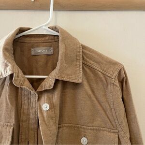 Everlane | beige flannel shacket
